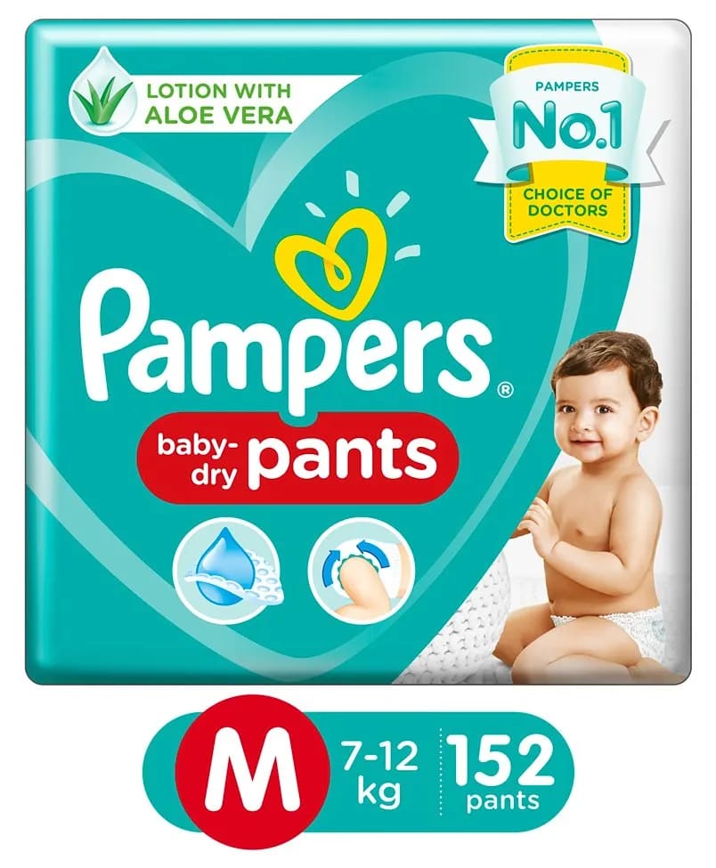 Pampers Pant Style Diapers Medium - 152 Pcs