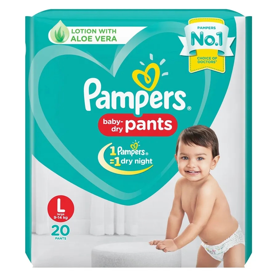 Pampers Pant Style Diapers Large Size - 20 Pcs