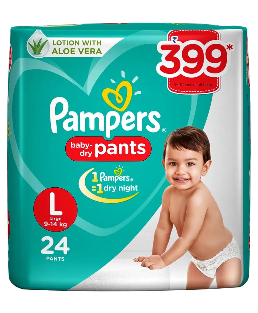 Pampers Pant Style Diapers Large Size - 24 Pcs