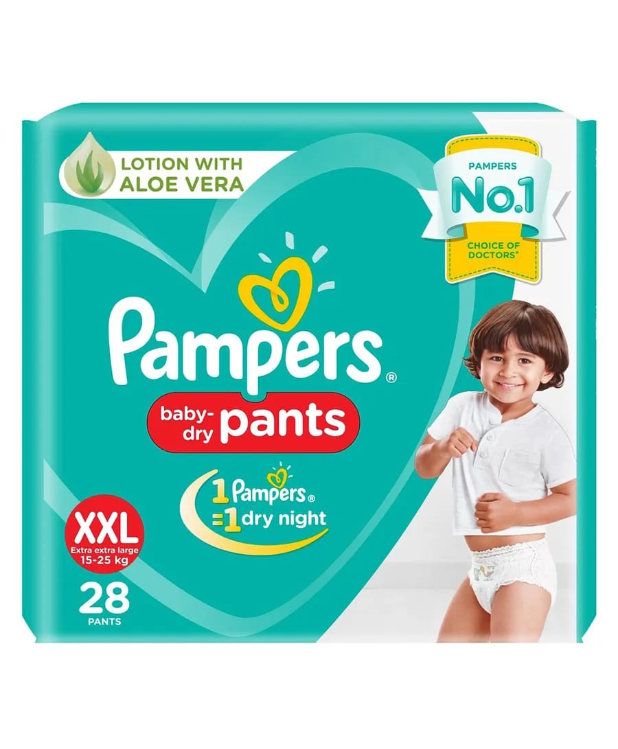 Pampers Pant Style Diapers XXL Size - 28 Pcs 