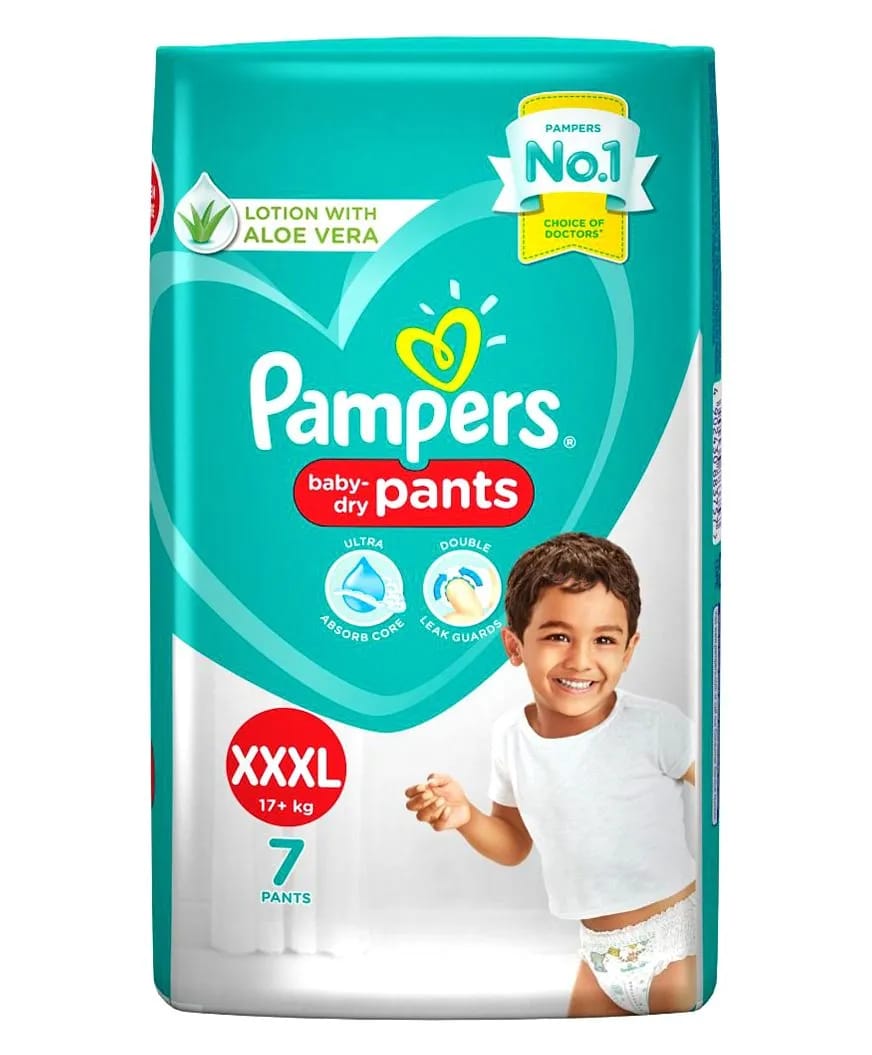 Pampers Pant Style Diapers XXL Size - 7 Pcs 