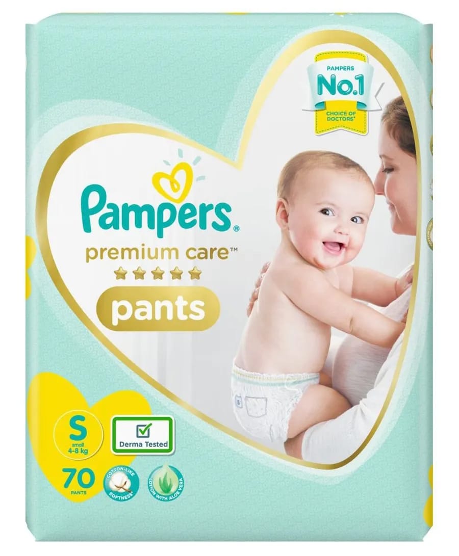 Pampers Premium Care Pant Style Diapers Small - 70 Pcs