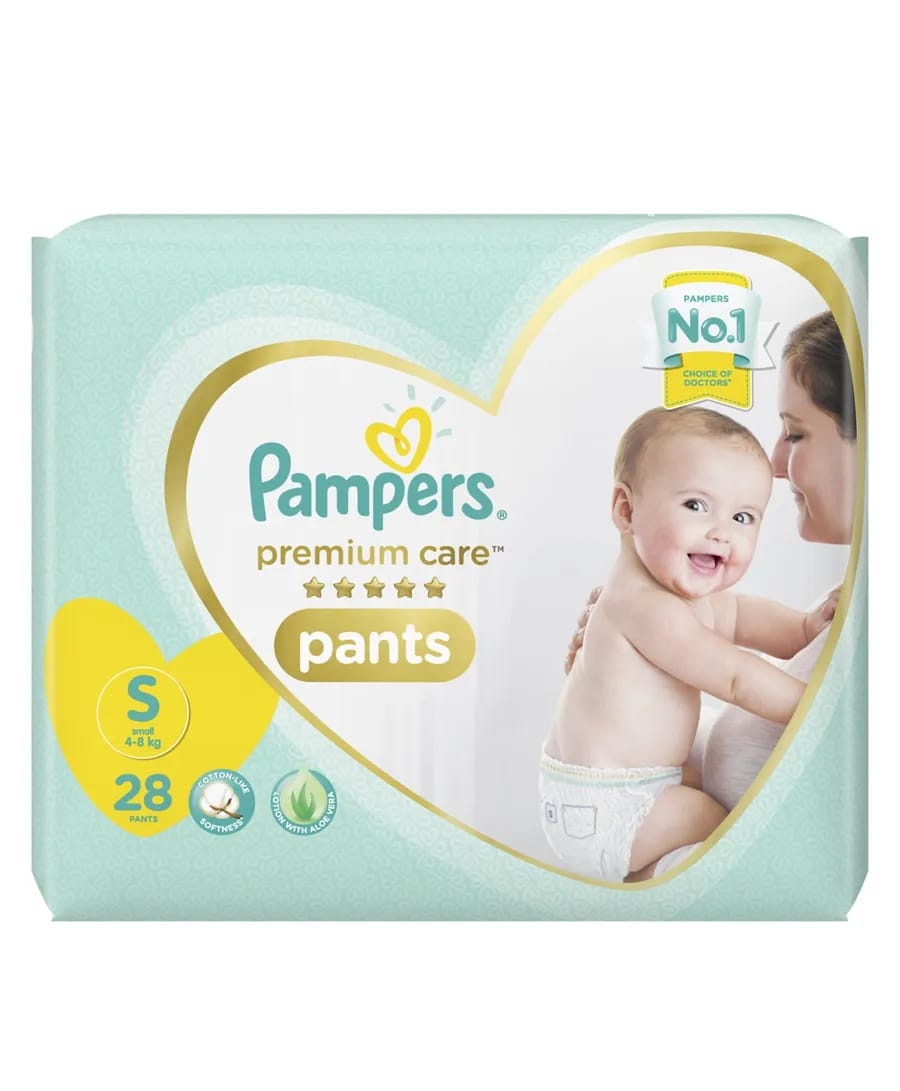 Pampers Premium Care Pant Style Diapers Small - 28 Pcs