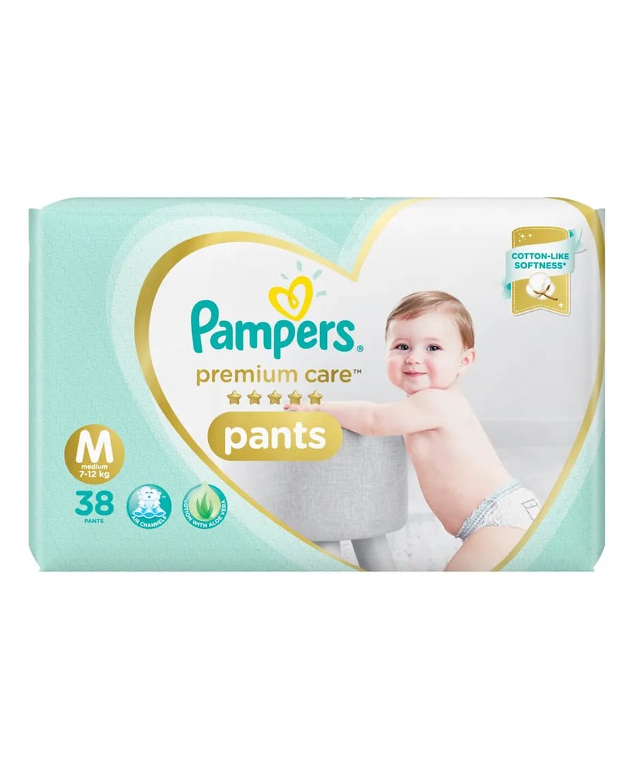 Pampers Premium Care Pant Style Diapers Medium - 38 Pcs