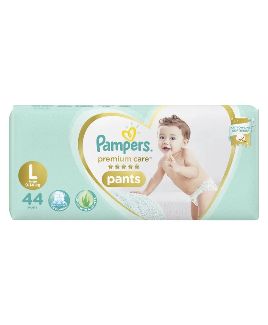 Pampers Premium Care Pant Style Diapers Large Size - 44 Pcs