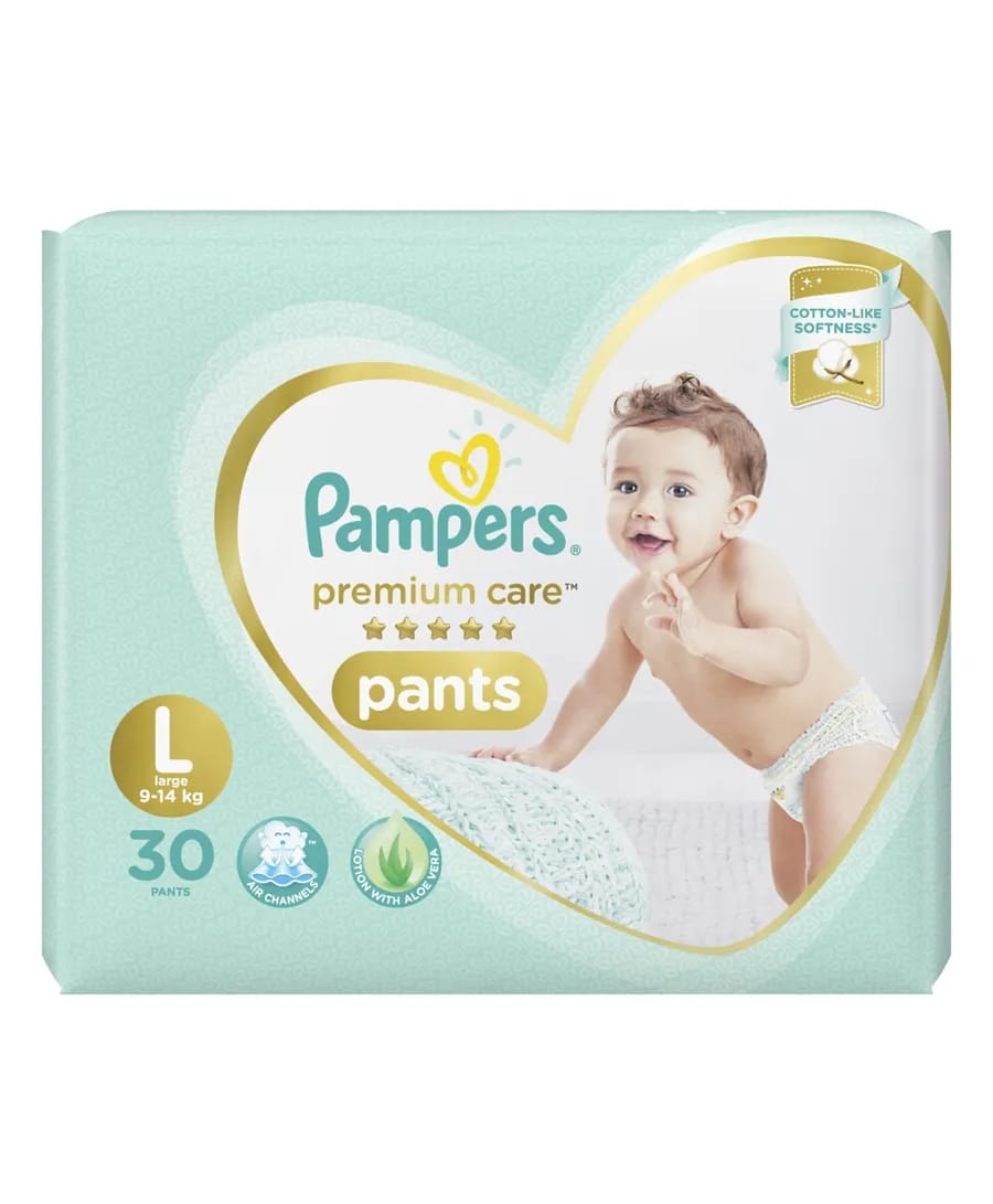 Pampers Premium Care Pant Style Diapers Large Size - 30 pcs