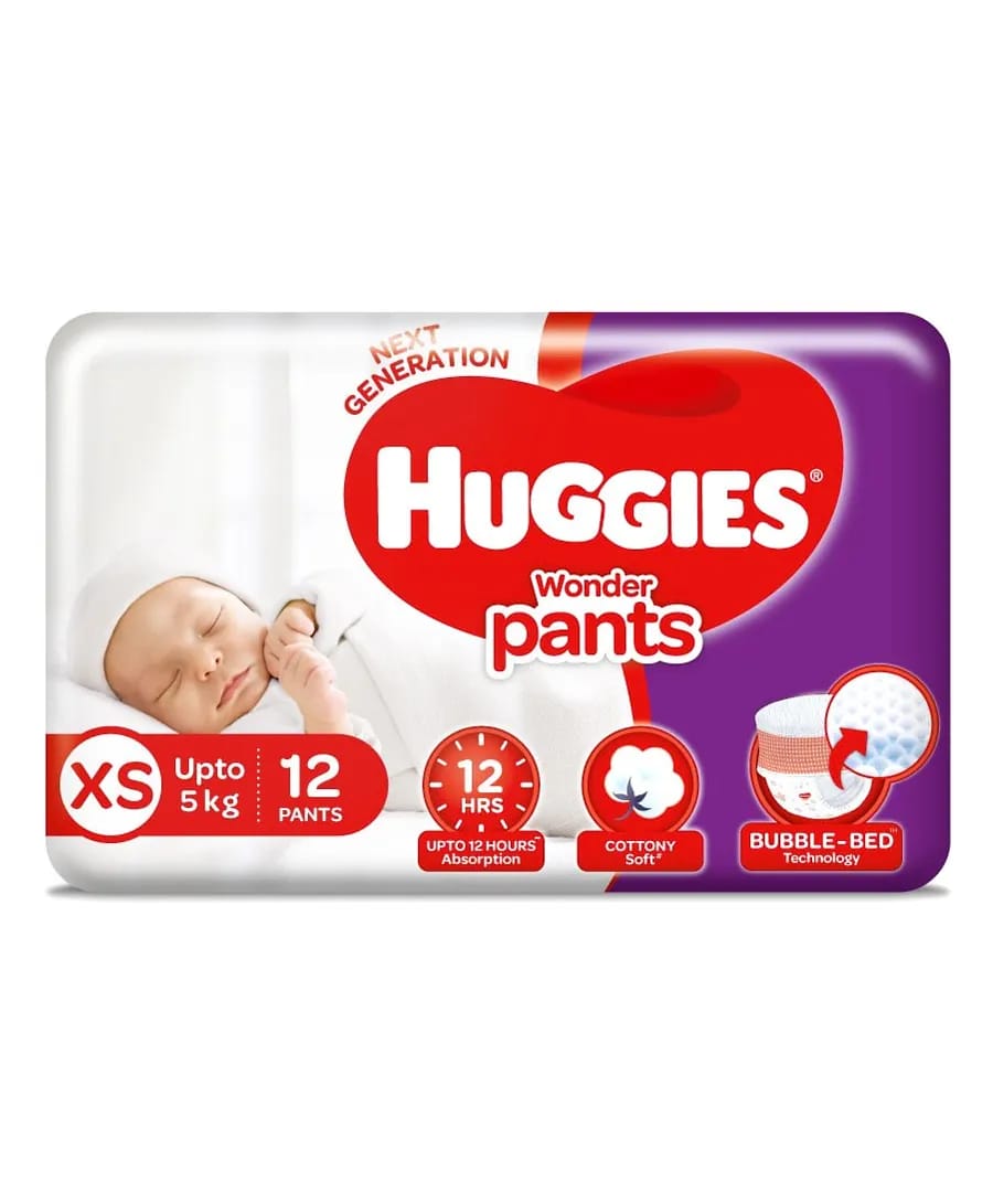 Huggies Wonder Pants Extra Small Pant Style Diapers - 12 Pcs