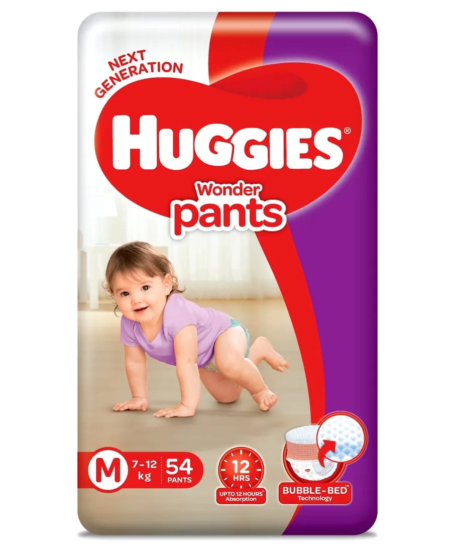 Huggies Wonder Pants Medium Pant Style Diapers - 54 Pcs
