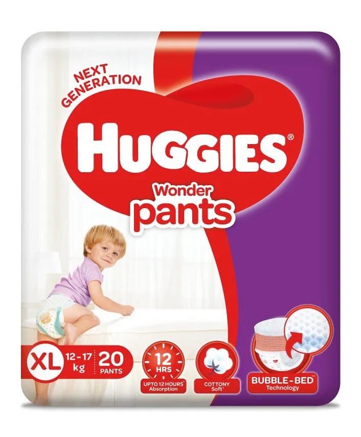 Huggies Wonder Pants Extra Large Size Pant Style Diapers - 20 Pcs