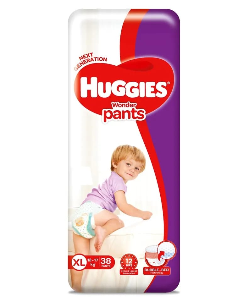 Huggies Wonder Pants Extra Large Size Pant Style Diapers - 38 Pcs