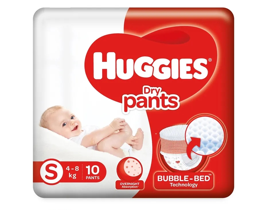 Huggies Dry Pants Small Size Diapers - 10 Pcs