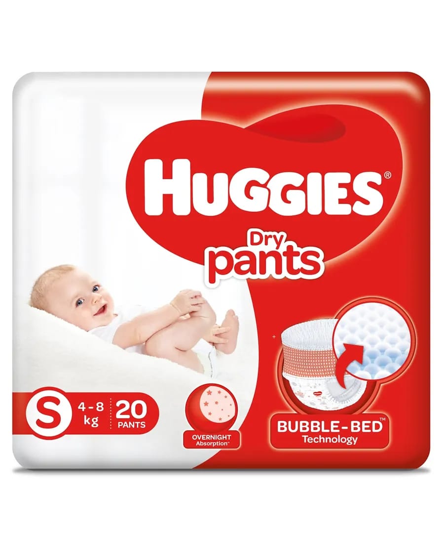 Huggies Dry Pants Small Size Diapers - 20 Pcs 