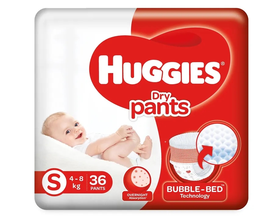 Huggies Dry Pants Small Size Diapers - 36 Pcs 