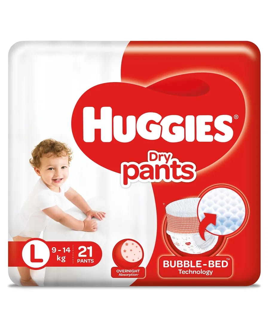 Huggies Dry Pants Large Size Diapers - 21 Pcs
