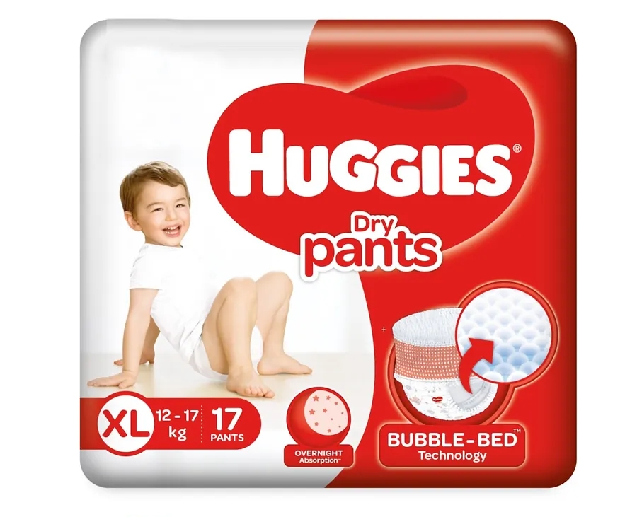 Huggies Dry Pants Extra Large Size Diapers - 17 Pcs