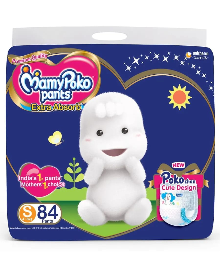 MamyPoko Extra Absorb Pant Style Diapers Small - 84 Pcs