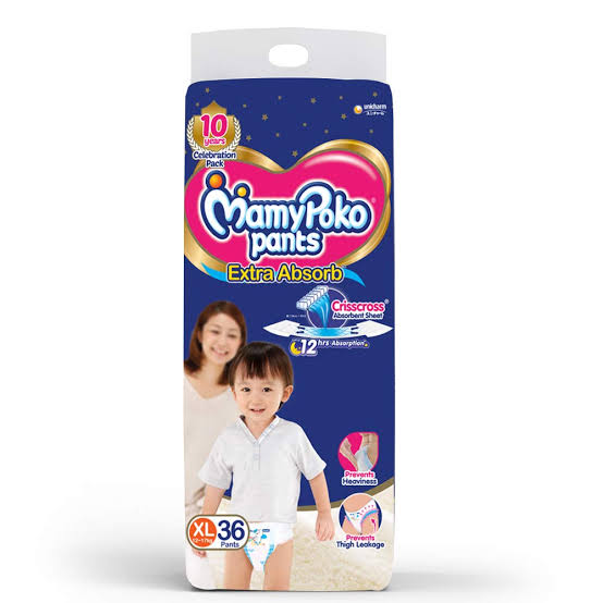 MamyPoko Extra Absorb Pant Style Diapers Extra Large - 36 Pcs