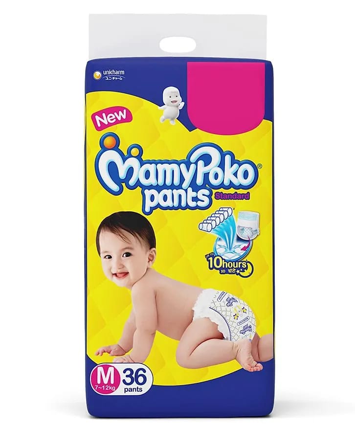 MamyPoko Standard Pant Style Diapers Medium - 36 Pcs
