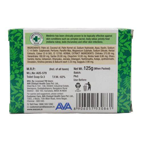 Medimix Bathing Soap - Ayurvedic Soap with 18 Herbs, 2x125 g Multipack