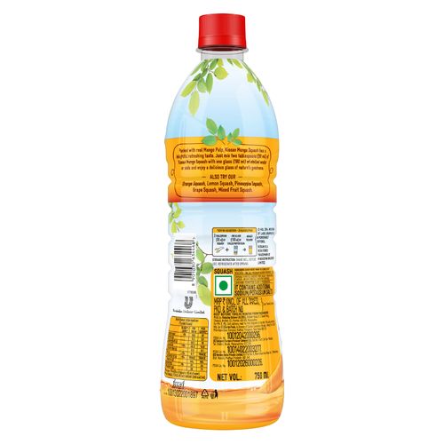 Kissan Squash - Orange, 750 ml Bottle