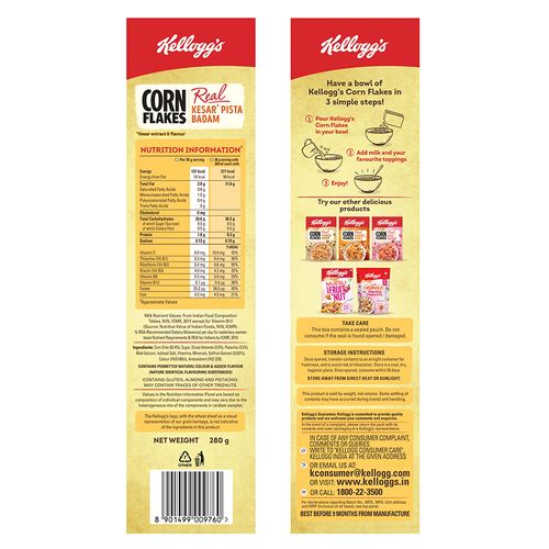 Kelloggs Cornflakes - Real Kesar Pista Badam,