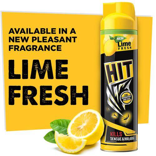HIT Mosquito & Fly Killer Spray - Lime Fragrance, 200 ml