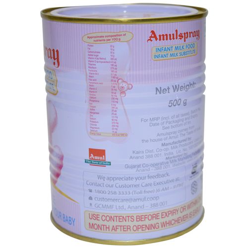 Amul Infant Milk Food - Amulspray, 500 g