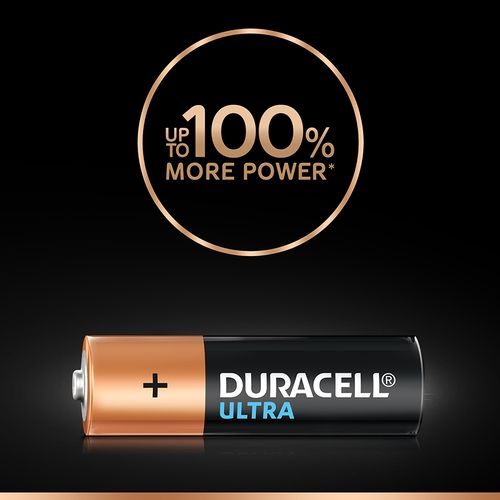 Duracell Ultra Alkaline Battery AA, 2 pcs