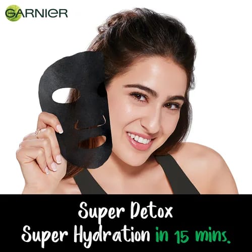 Garnier Skin Naturals Black Serum Mask Pure Charcoal, 28 g