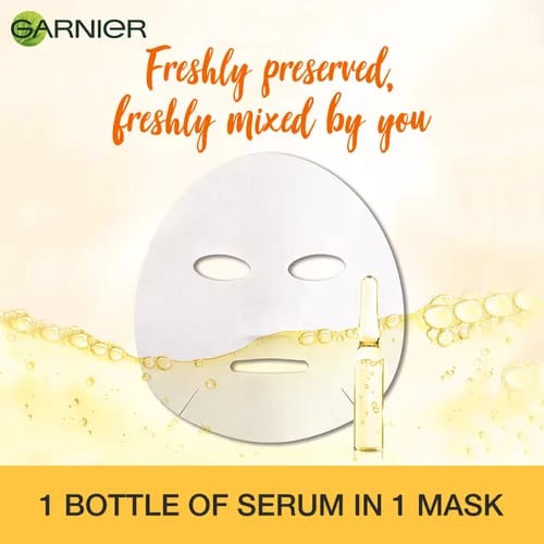Garnier Skin Naturals Fresh Mix Vitamin C Shot Booster Mask, 33 g
