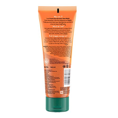 Himalaya Fresh Start Oil Clear Peach Face Wash, 100 ml