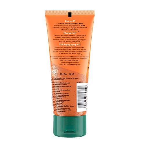 Himalaya Fresh Start Oil Clear Peach Face Wash, 50 ml