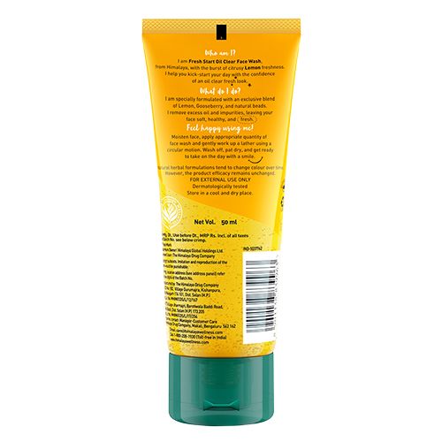 Himalaya Fresh Start Oil Clear Lemon Face Wash, 50 ml