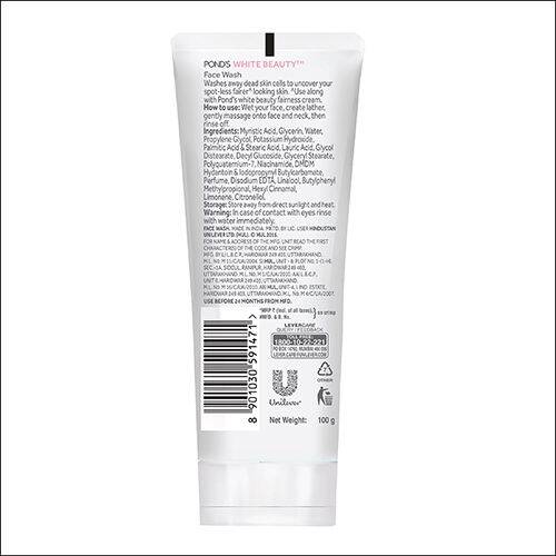 Ponds White Beauty Spot Less Fairness Face Wash, 100 g