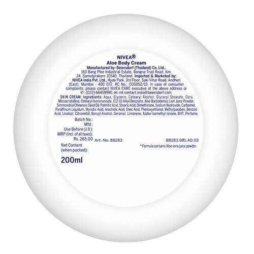 Nivea Aloe Hydration Cream, 200 ml