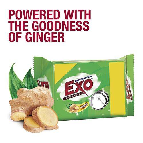 Exo Dish Touch and Shine Bar, 125 gm Pouch