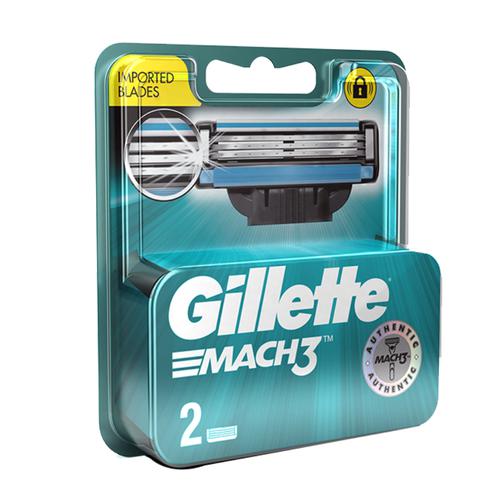 Gillette Mach3 - Manual Shaving Razor Blades Cartridge, 2 pcs