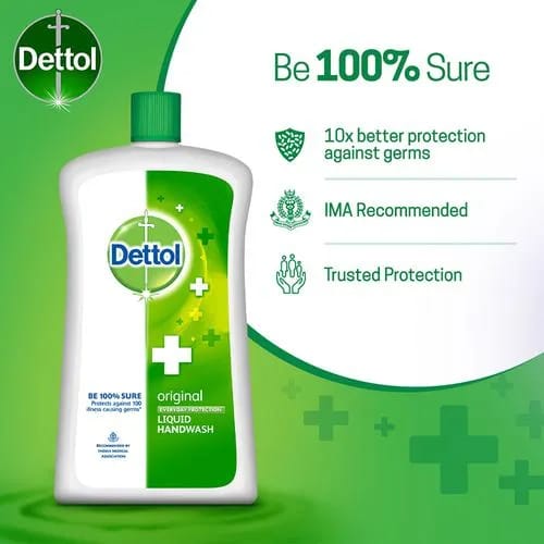 Dettol Hand Wash Liquid Refill - Original, 900 ml Refill Jar 