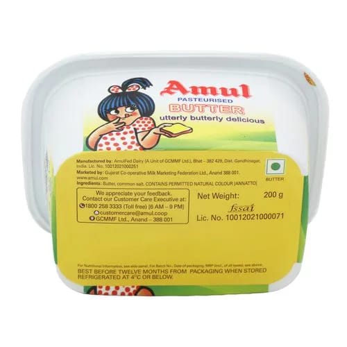Amul Pasteurised Butter, 200 g