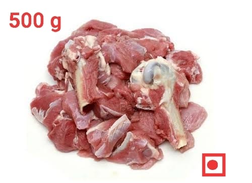Mutton fresh meat cut pieces - 500 g