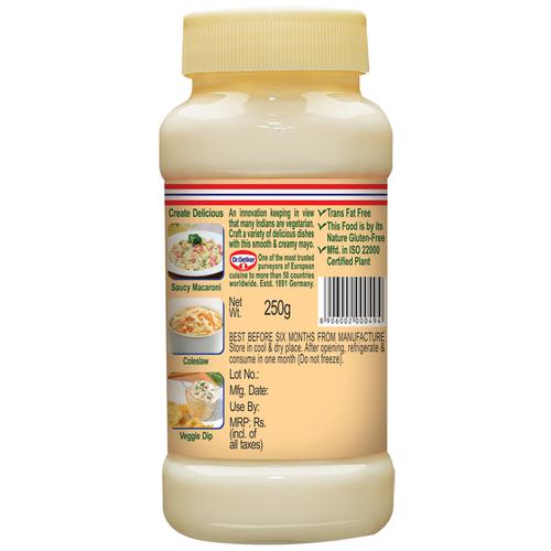 Dr. Oetker FunFoods - Veg Mayonnaise, Original, 250 g Jar