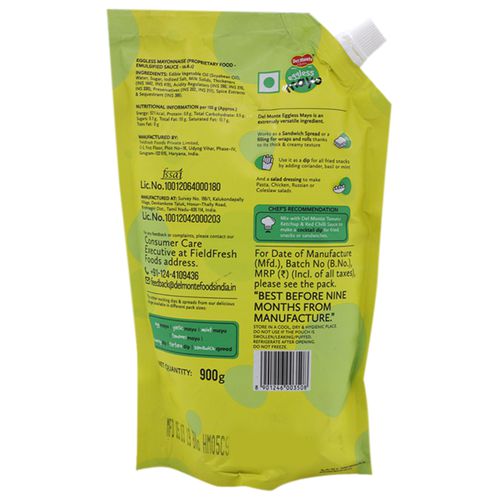 Del Monte Mayonnaise - Eggless Spout, 900 g