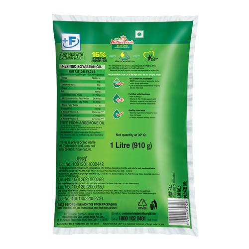 Nature Fresh Soyabean Oil - Acti Lite Refined, 1 L Pouch