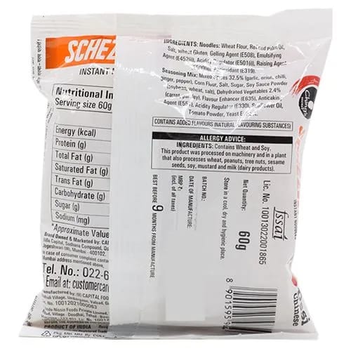 Chings Instant Noodles - Schezwan, 60 g Pouch