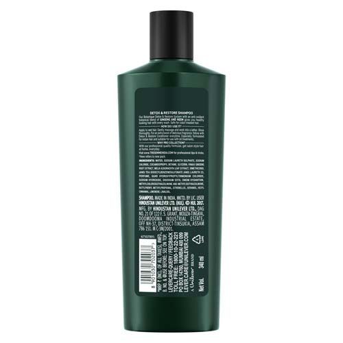 TRESemme Shampoo - Detox & Restore - No Parabens, No Dyes, 340 ml