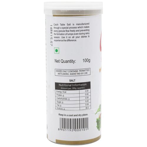 Catch Table Salt - Iodized, 100 g Tin