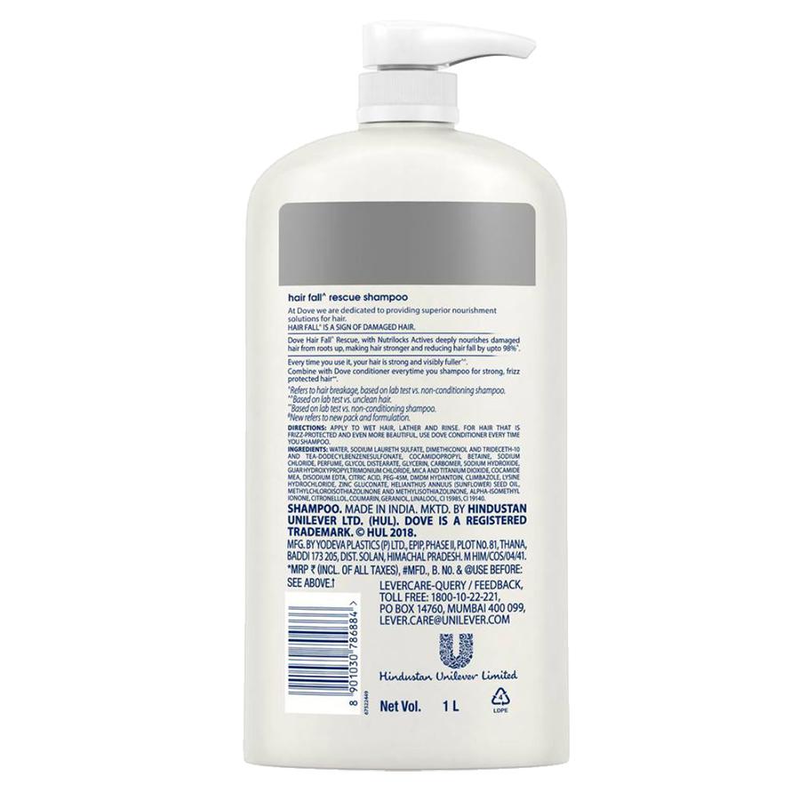 Dove Hair fall Rescue Shampoo, 1 L