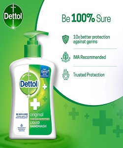  Dettol Original Hand Wash Liquid Pump, 200 ml
