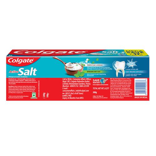 Colgate Active Salt Toothpaste - Saver Pack, 300 g