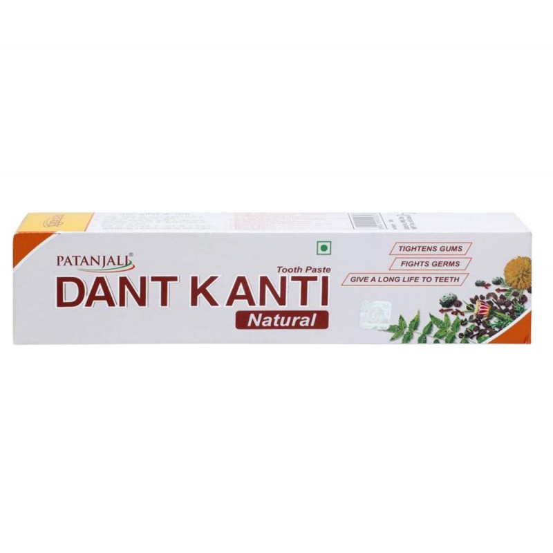 Patanjali DANT KANTI NATURAL TOOTHPASTE, 100 g Carton